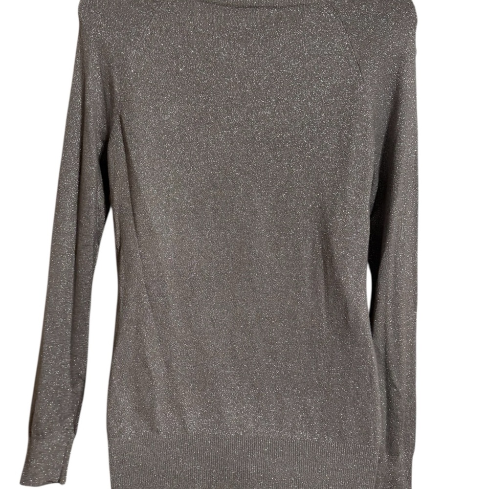 NWT GORGEOUS *SPECIAL OCASSION* SILVER SPARKLING TOP SMALL #6 - Picture 6 of 10